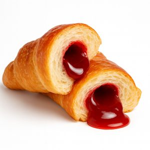 Cornetto italien à la confiture de framboise