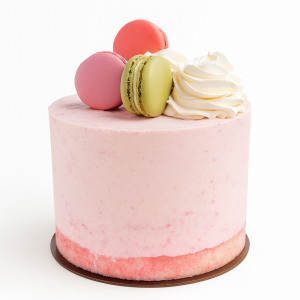 Gâteau mousse fraise 6″ – Léger & fruité
