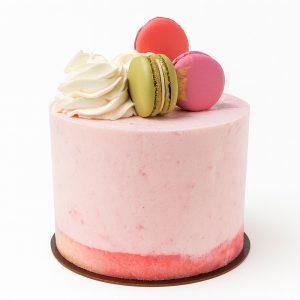 Gâteau mousse pêche mangue 6″ – Léger & fruité