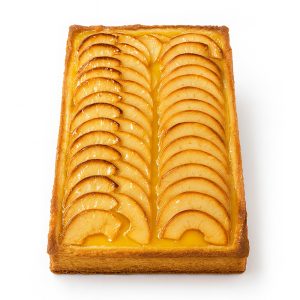 Gâteau aux pommes – génoise vanille & crème pâtissière