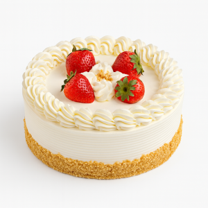 Gâteau Fraisier 9″ – Fraises fraîches & crème vanille