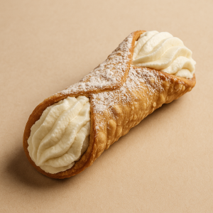 Cannoli sicilien classique – Ricotta douce & coquille croustillante