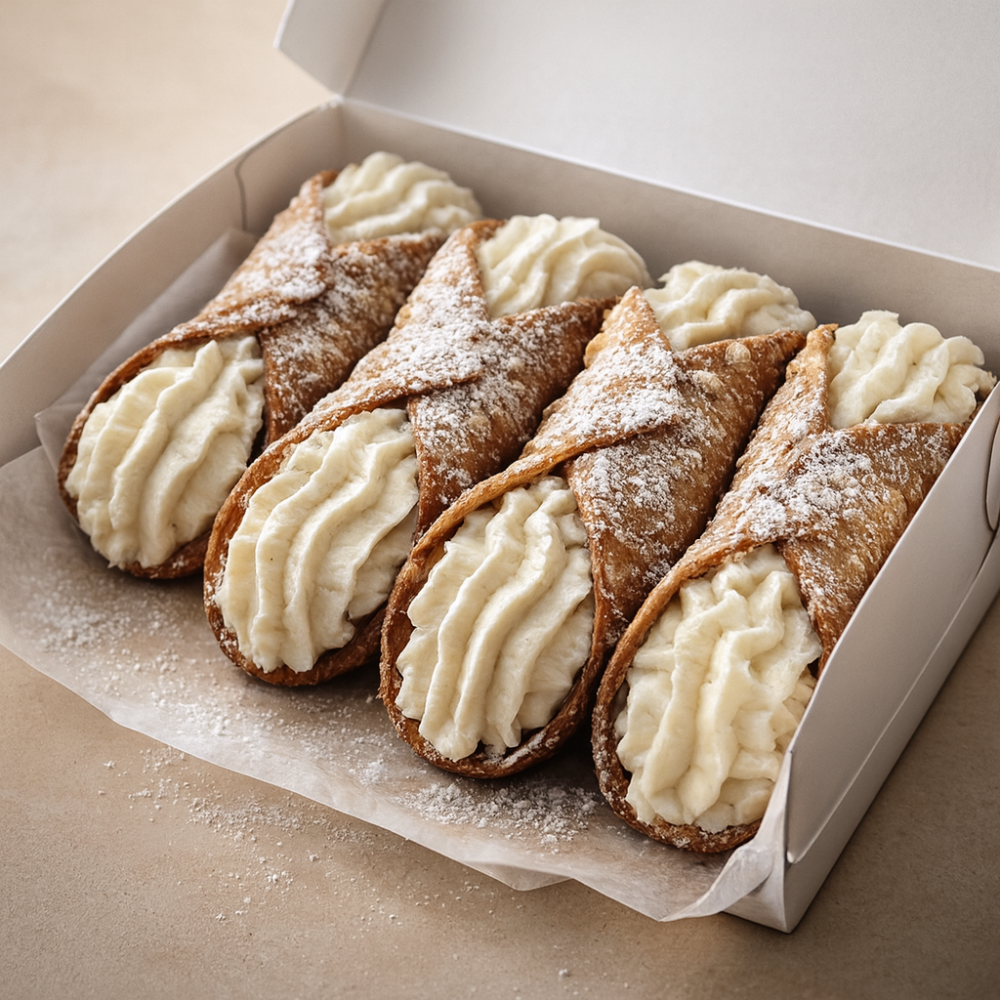 Cannoli siciliens ricotta x6 – demi-douzaine artisanale1