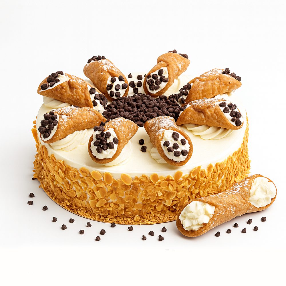 Gâteau-Cannoli-9″-–-Ricotta,-chocolat-&-pistache