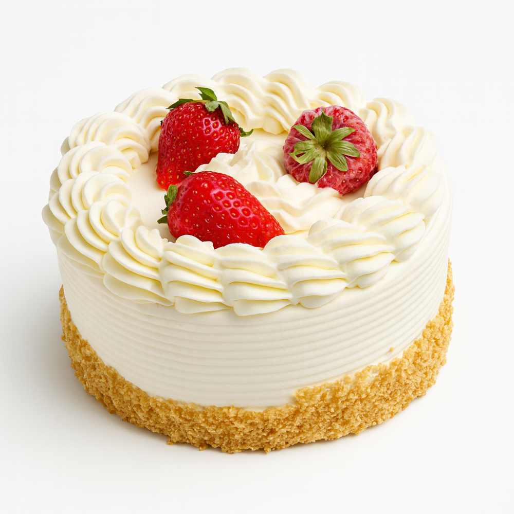 Gâteau Fraisier 6″ – Vanille & fraises fraîches