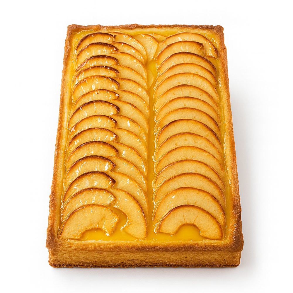 Gâteau-aux-pommes-–-génoise-vanille-&-crème-pâtissière