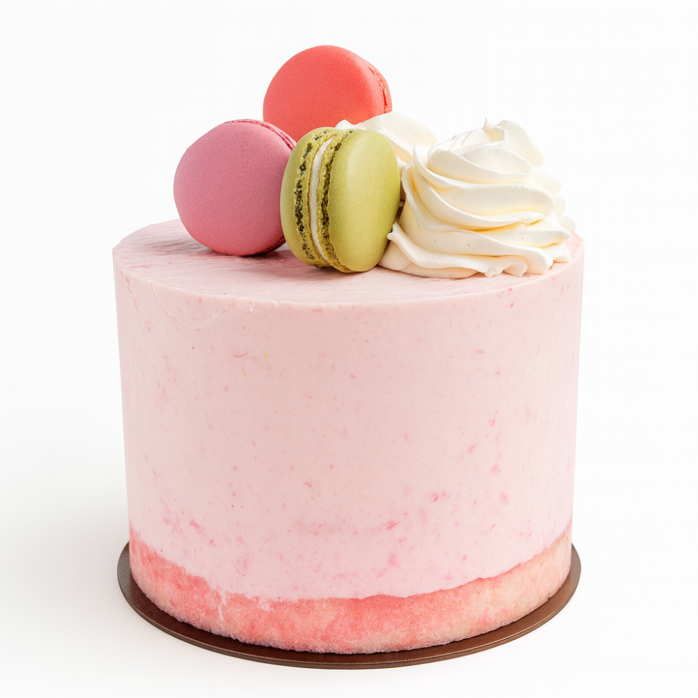 Gâteau mousse fraise 6″ – Léger & fruité